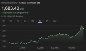 Acutaas Chemicals share price target