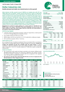 Dollar Industries Ltd - Q1FY26 Result Update - SMIFS Institutional Research
