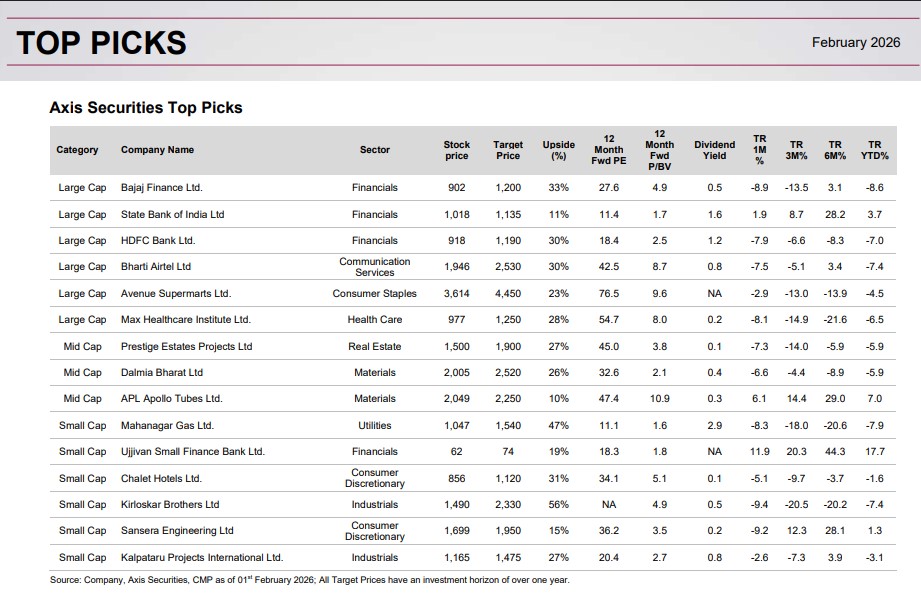 Top 15 stock picks for Feb '25 with up to 47% upside potential