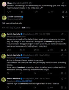 Kacholia explained that wealth can be created through two very different approaches — buying stocks on breakouts or buying them at extreme bottoms